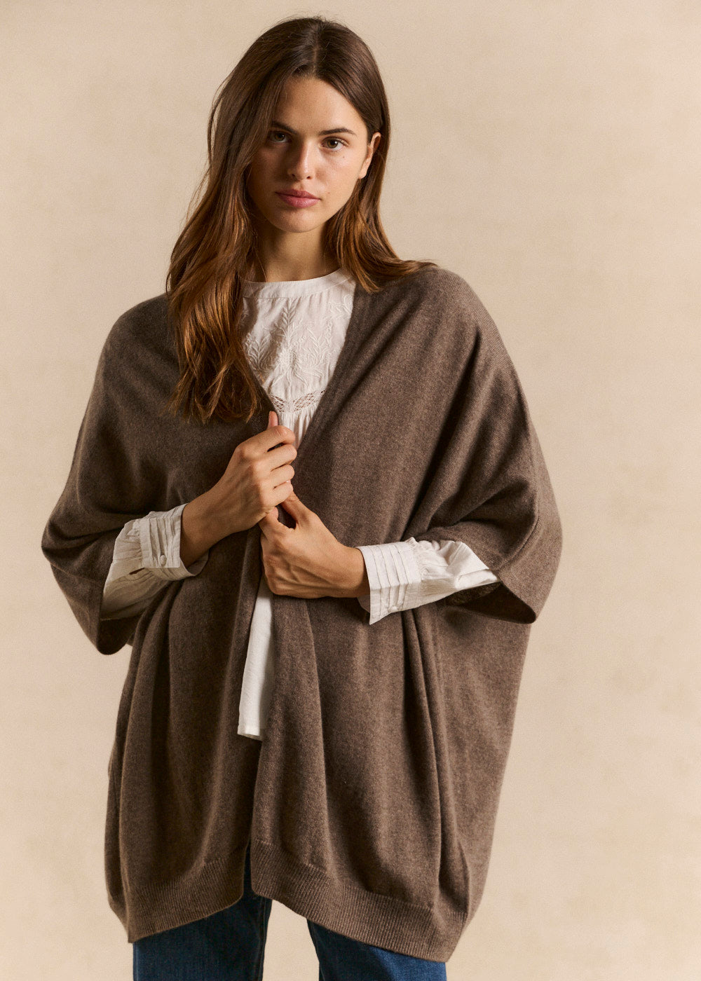 Oversized long cashmere cardigan - Sud Express - 1 - Sud Express