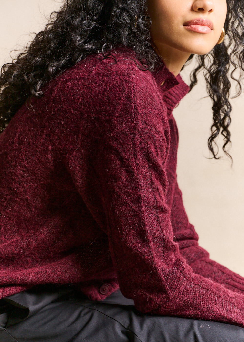Herringbone-knit waistcoat - Sud Express - 4 - Sud Express