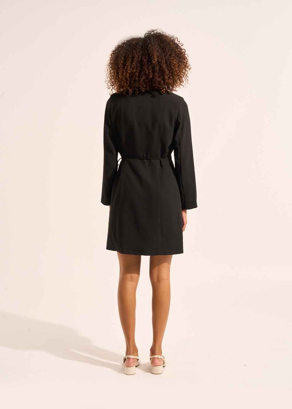 Short wrap dress with long sleeves - Sud Express - 3 - Sud Express