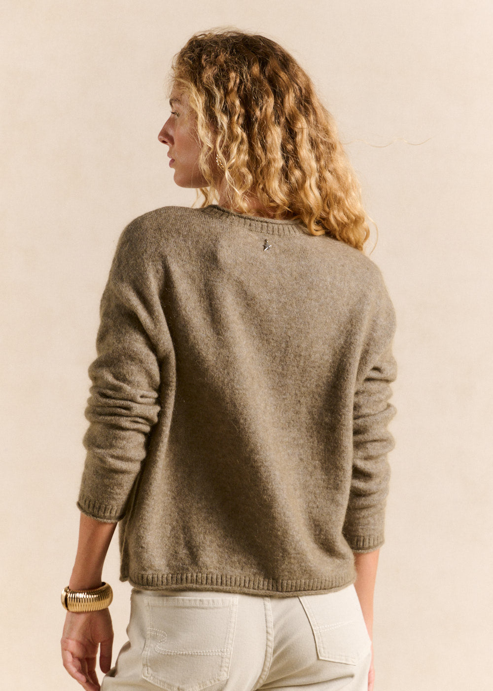 Round-neck mohair cardigan - Sud Express - 3 - Sud Express