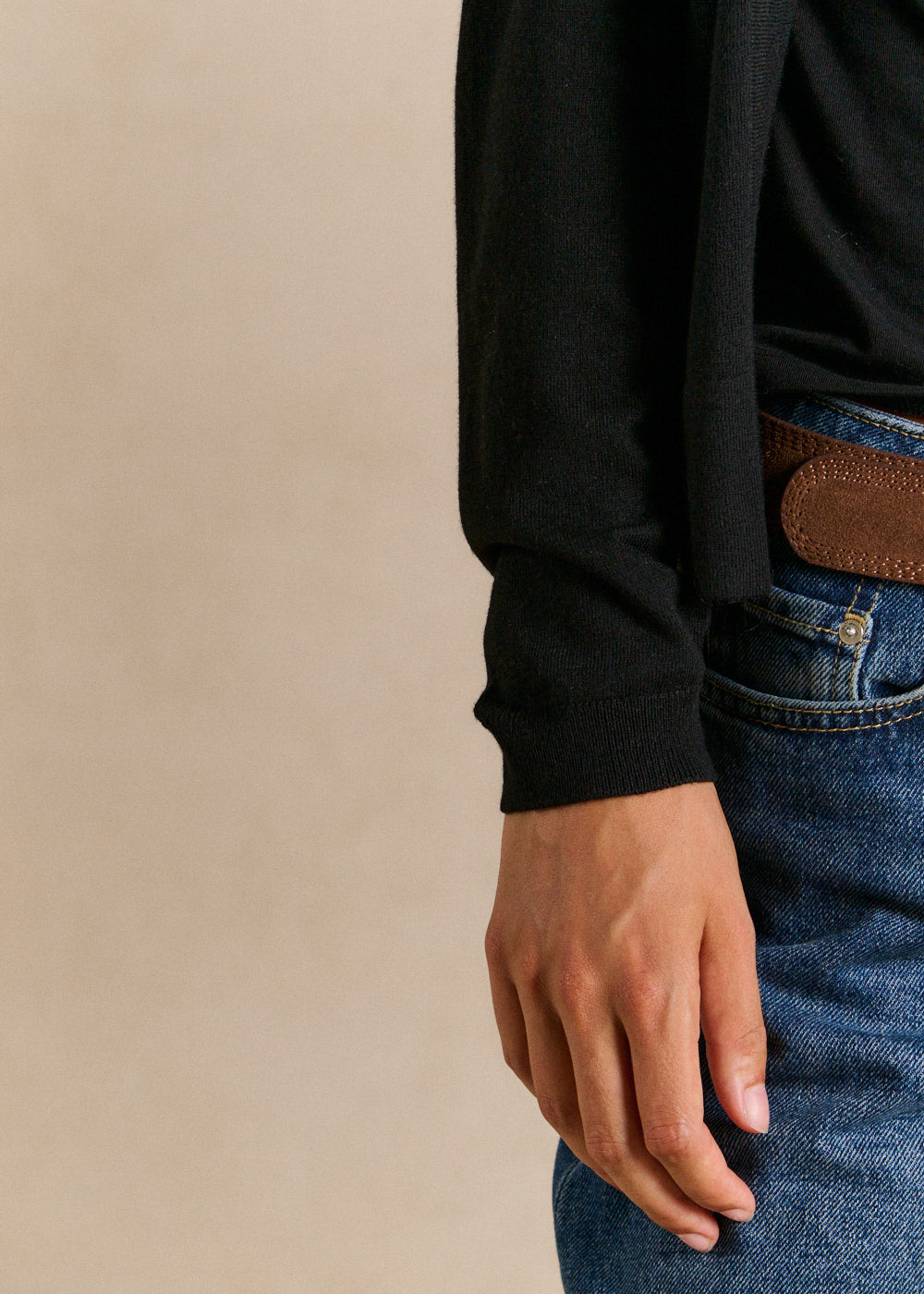 Long-sleeved cardigan without buttons - Sud Express - 2 - Sud Express