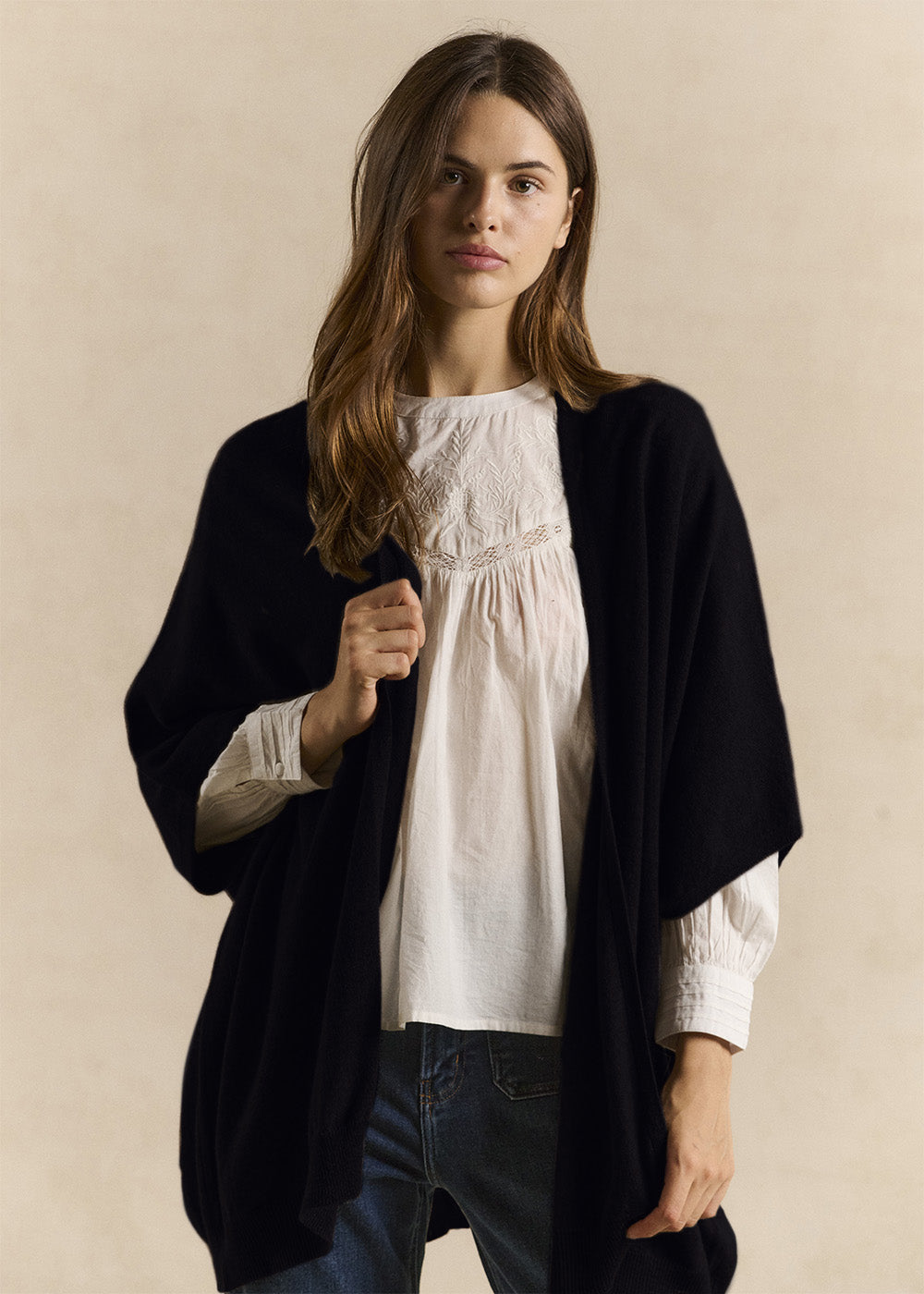 Oversized long cashmere cardigan - Sud Express - 1 - Sud Express