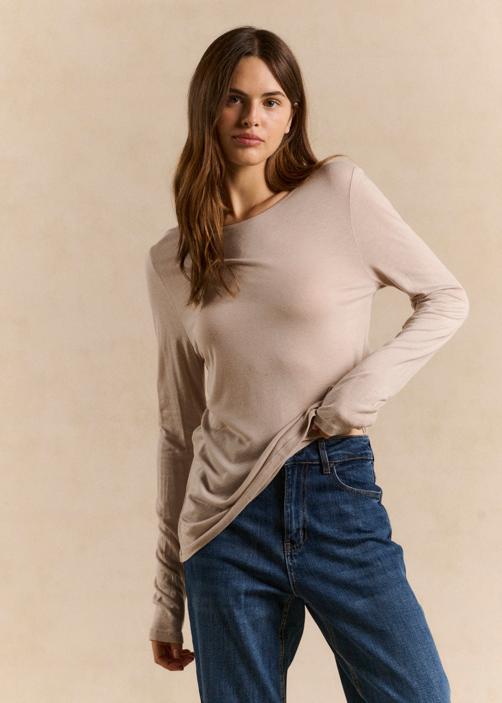 Long-sleeved crew-neck T-shirt - Sud Express - 1 - Sud Express