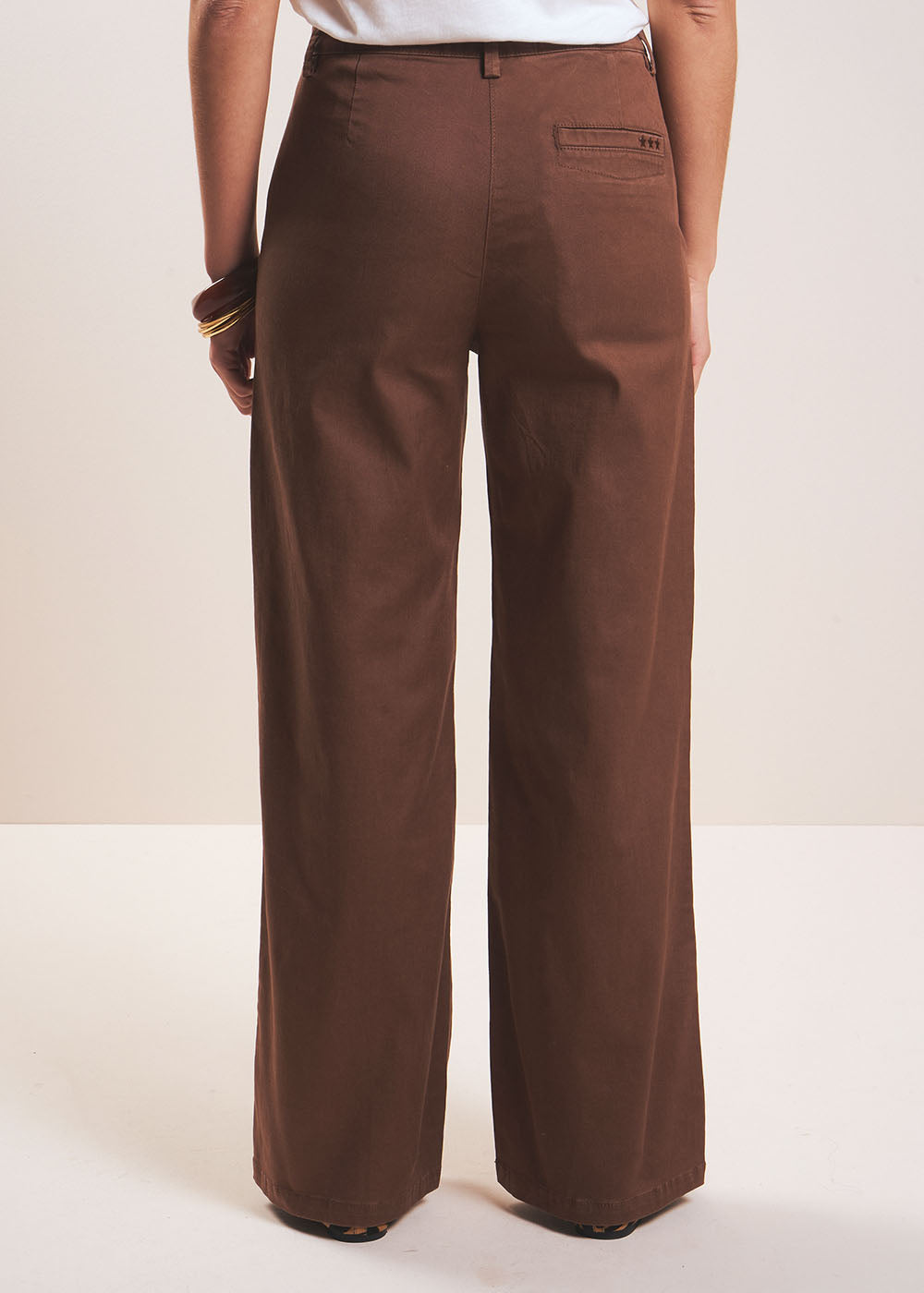 High-waisted straight-leg trousers - Sud Express - 3 - Sud Express