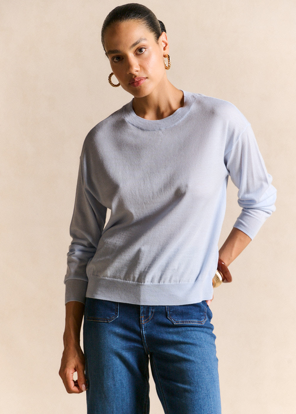 Wool round-neck sweater - Sud Express - 1 - Sud Express