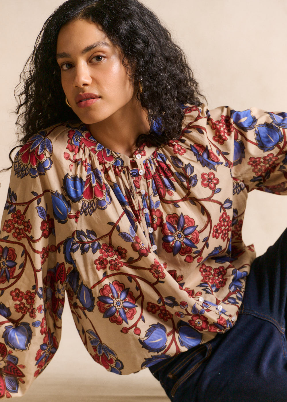 Floral print shirt relaxed fit - Sud Express - 5 - Sud Express