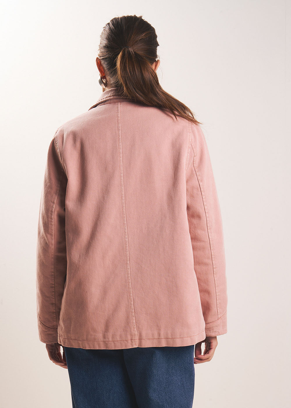 Long cotton jacket with quilted lining - Sud Express - 3 - Sud Express