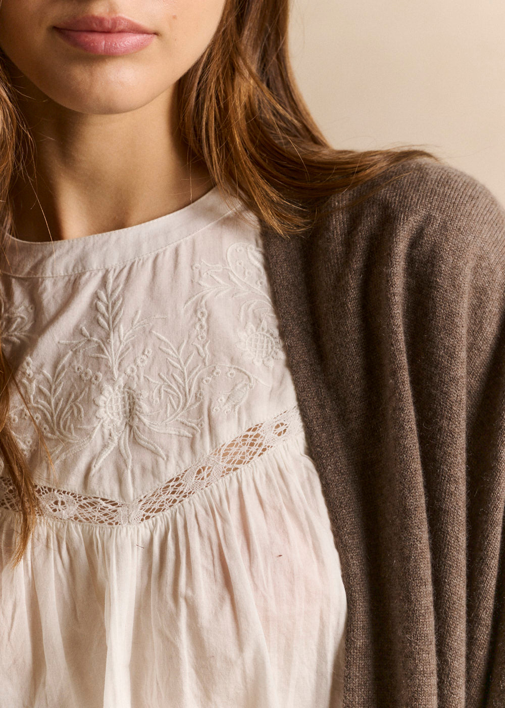Oversized long cashmere cardigan - Sud Express - 2 - Sud Express