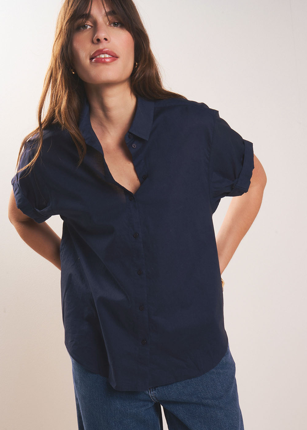 Cuffed short-sleeves shirt - Sud Express - 5 - Sud Express