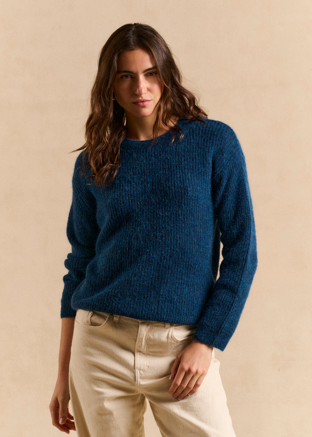 Round-neck alpaca sweater - Sud Express - 4 - Sud Express
