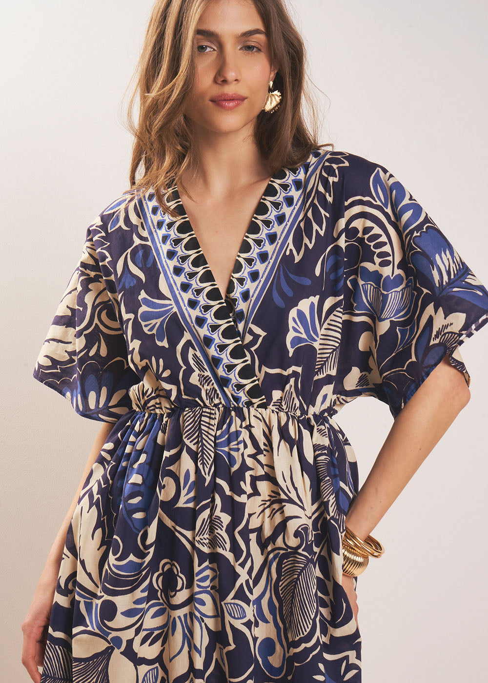 Printed kimono dress - Sud Express - 2 - Sud Express