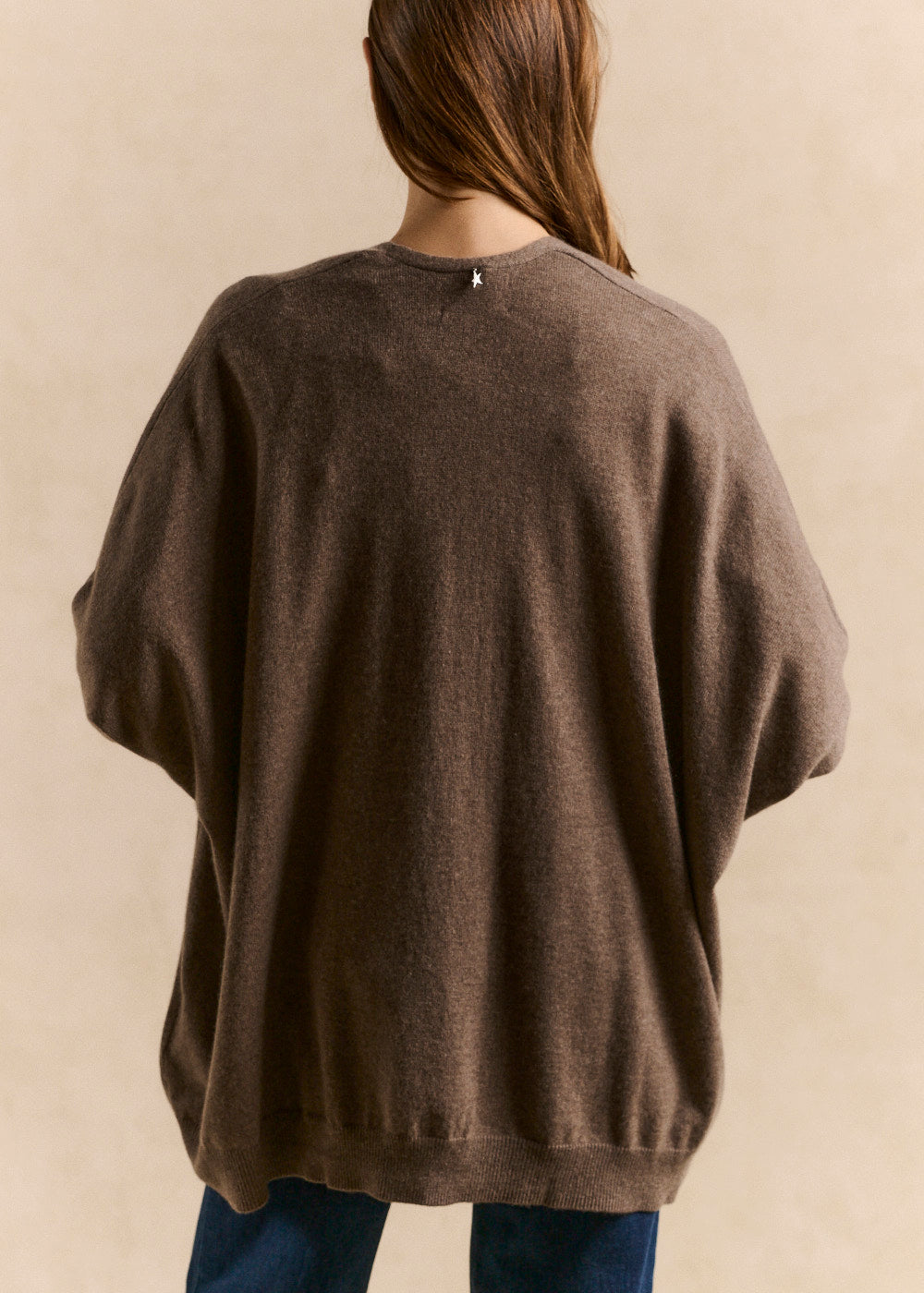 Oversized long cashmere cardigan - Sud Express - 5 - Sud Express