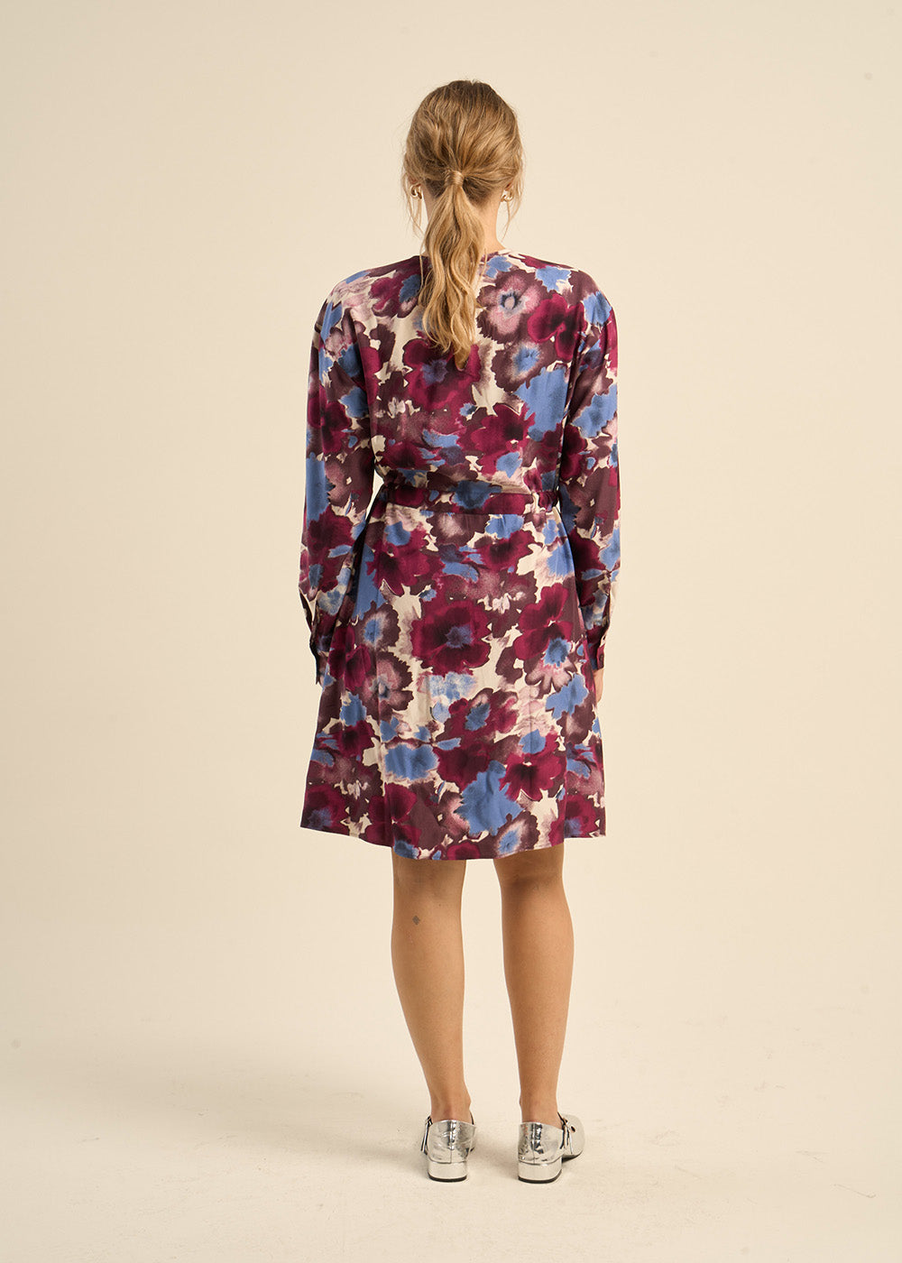 Printed V-neck dress - Sud Express - 3 - Sud Express