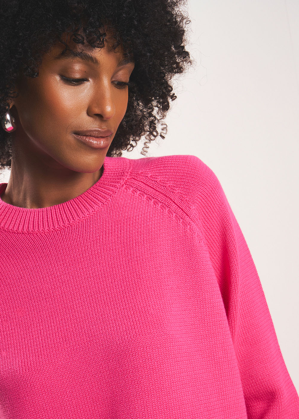 Round neck cotton jumper - Sud Express - 2 - Sud Express