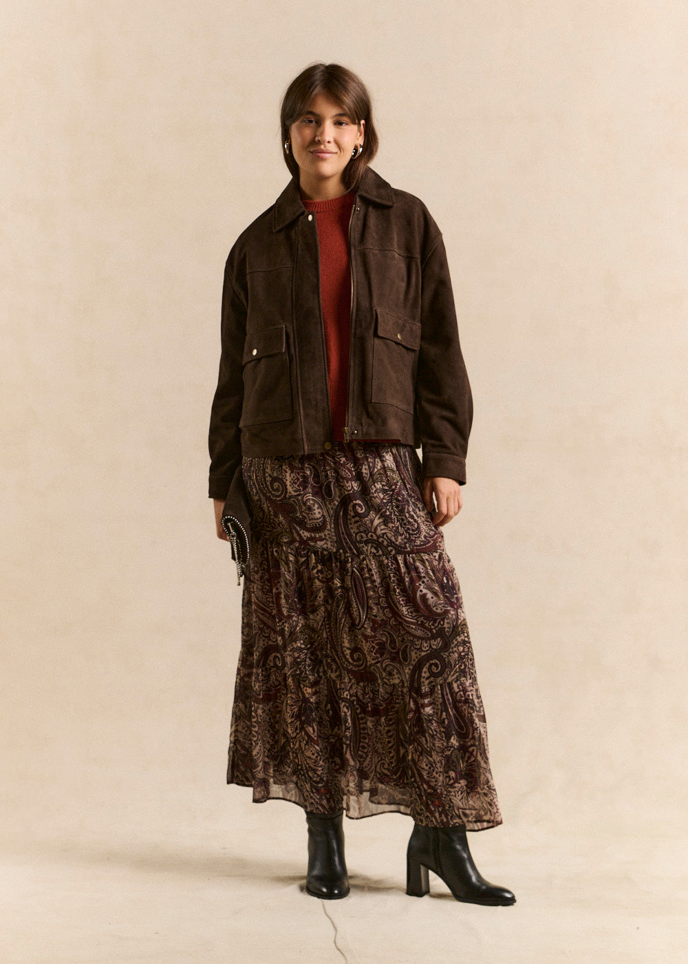 Oversized suede jacket - Sud Express - 5 - Sud Express