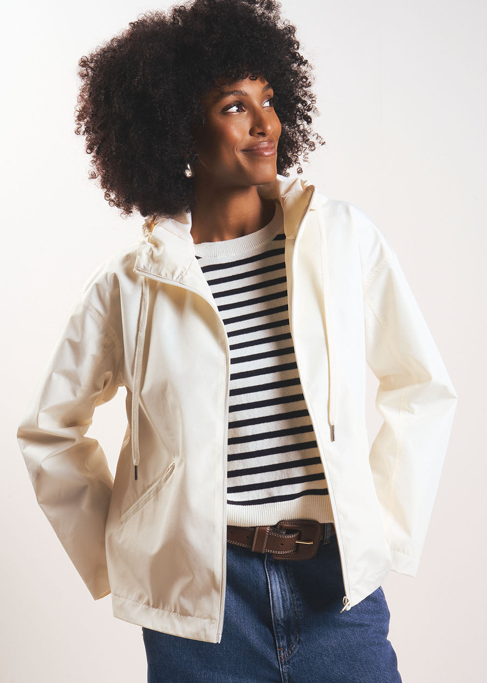 Water-repellent raincoat with hood - Sud Express - 1 - Sud Express