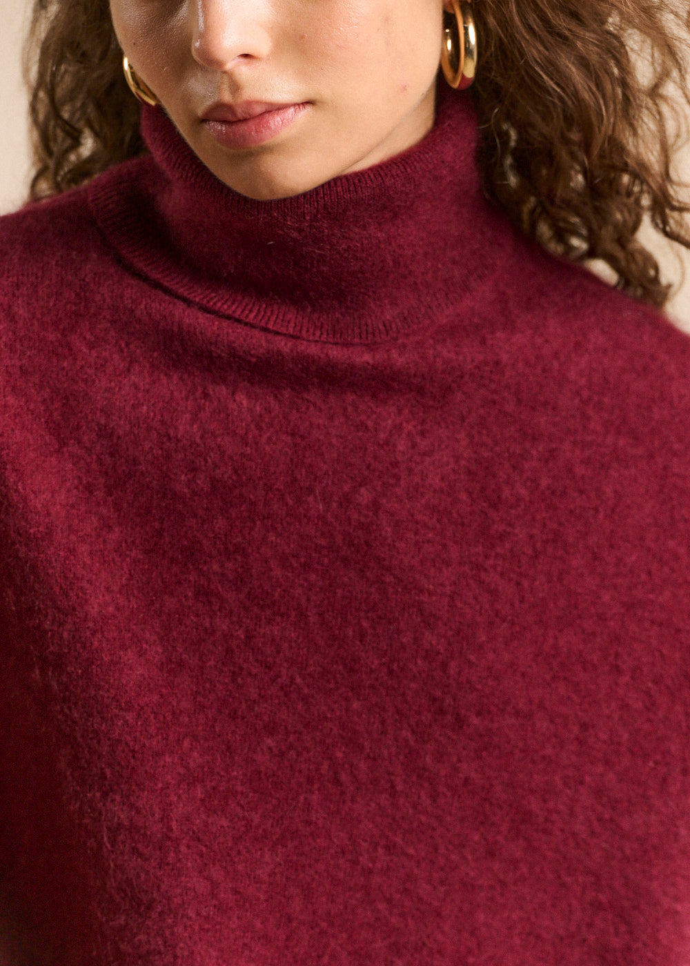 Loose-fitting turtleneck jumper - Sud Express - 2 - Sud Express