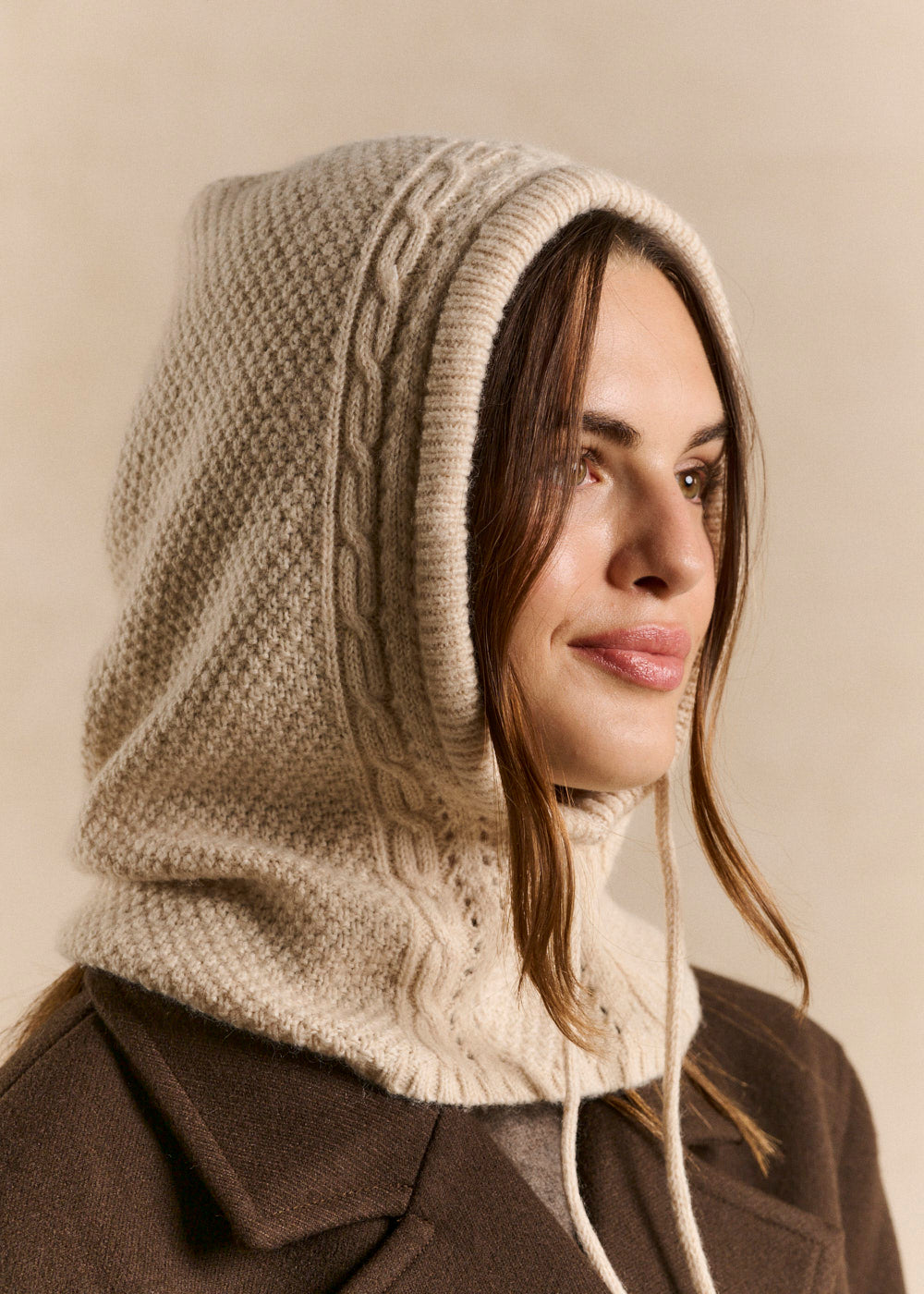BERTA Twisted knit balaclava - 2 - Sud Express - Sud Express