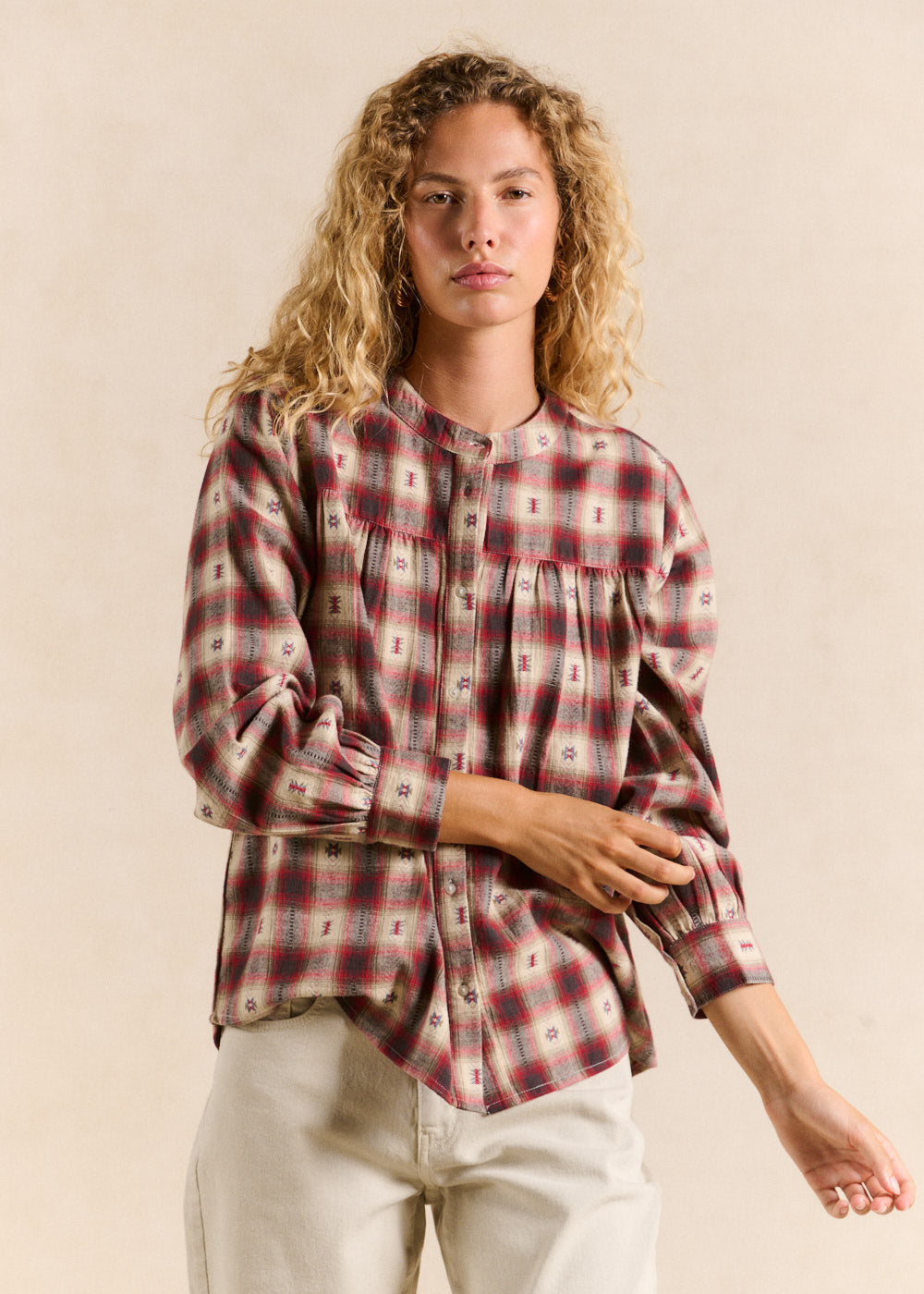 Cotton checked shirt  - Sud Express - 4 - Sud Express