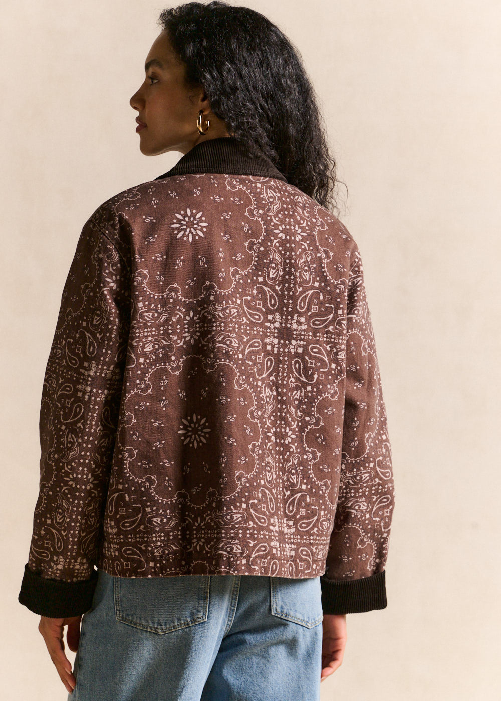 Cotton jacket with paisley print - Sud Express - 3 - Sud Express
