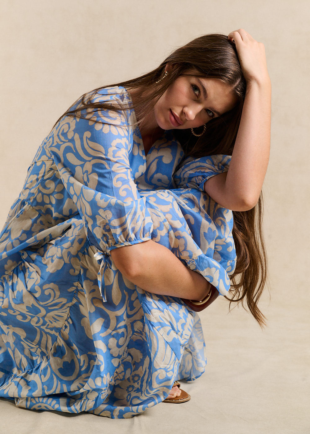 Printed midi dress - Sud Express - 5 - Sud Express