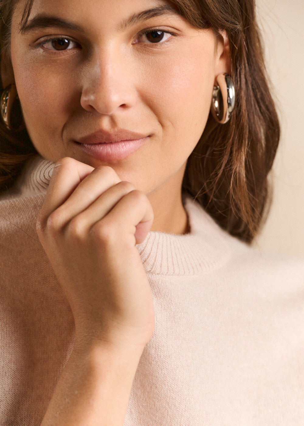 Cropped cashmere sweater  - Sud Express - 2 - Sud Express