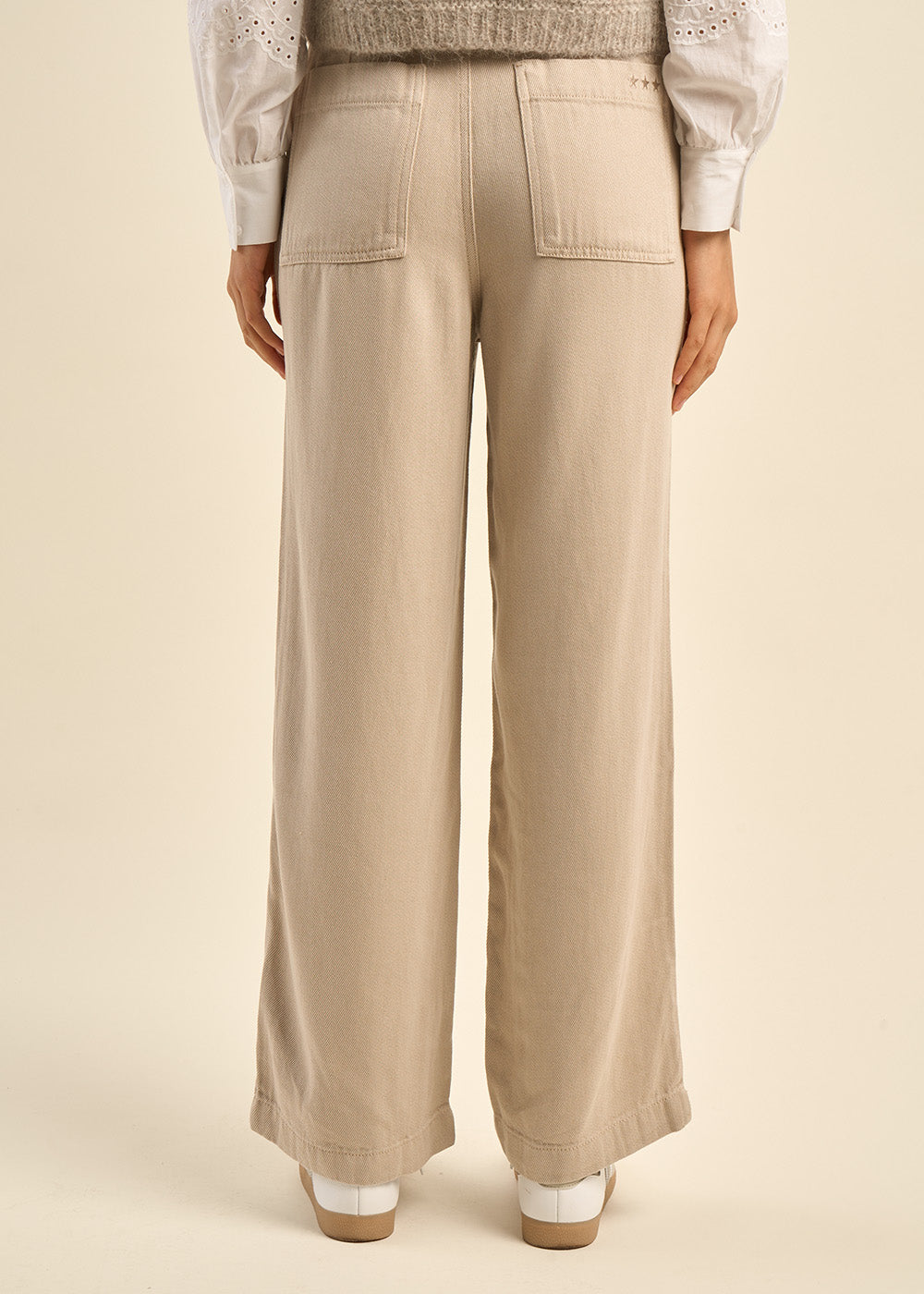 High-waisted straight-leg trousers - Sud Express - 3 - Sud Express