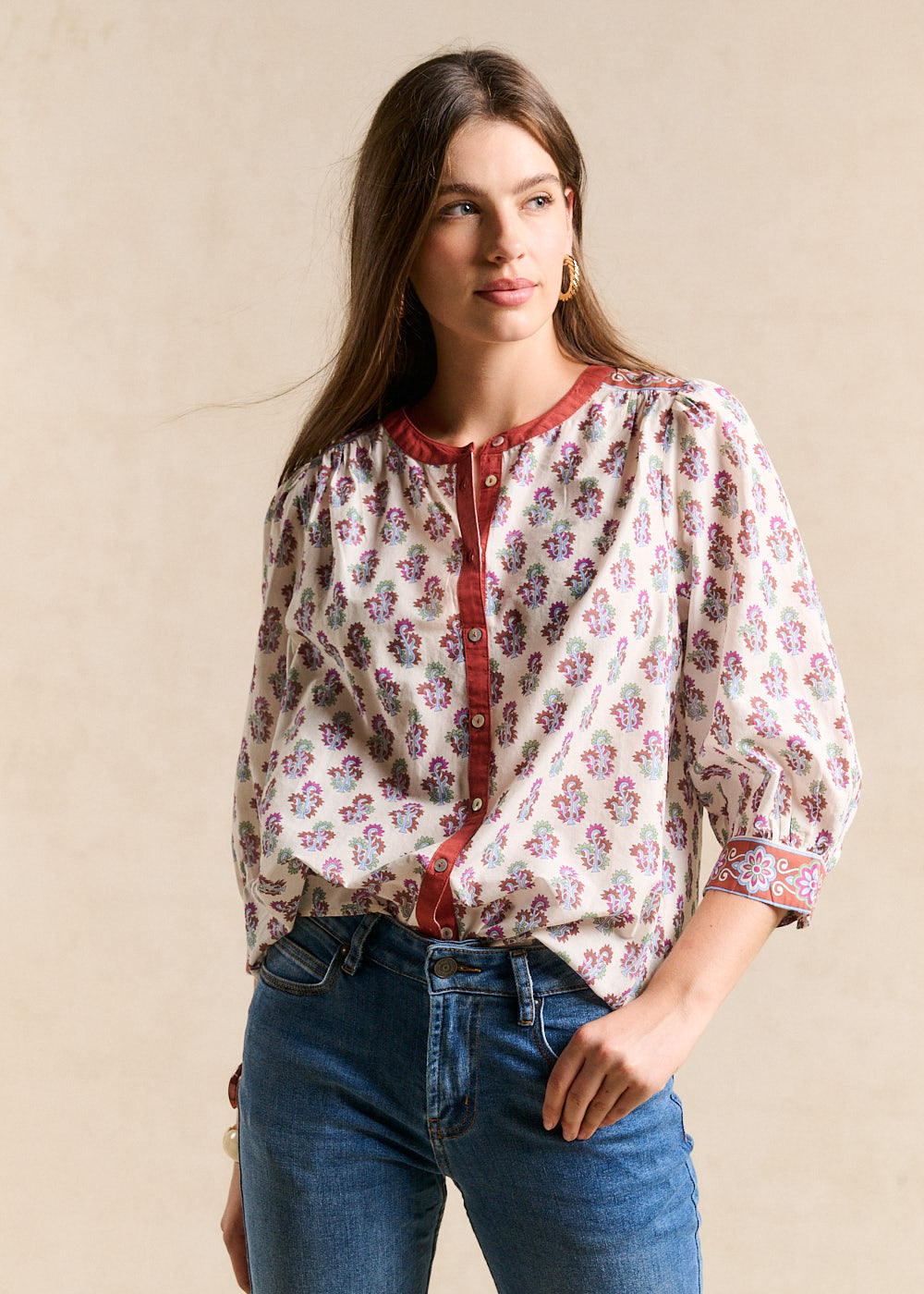TALMA Printed blouse - 4 - Sud Express - Sud Express
