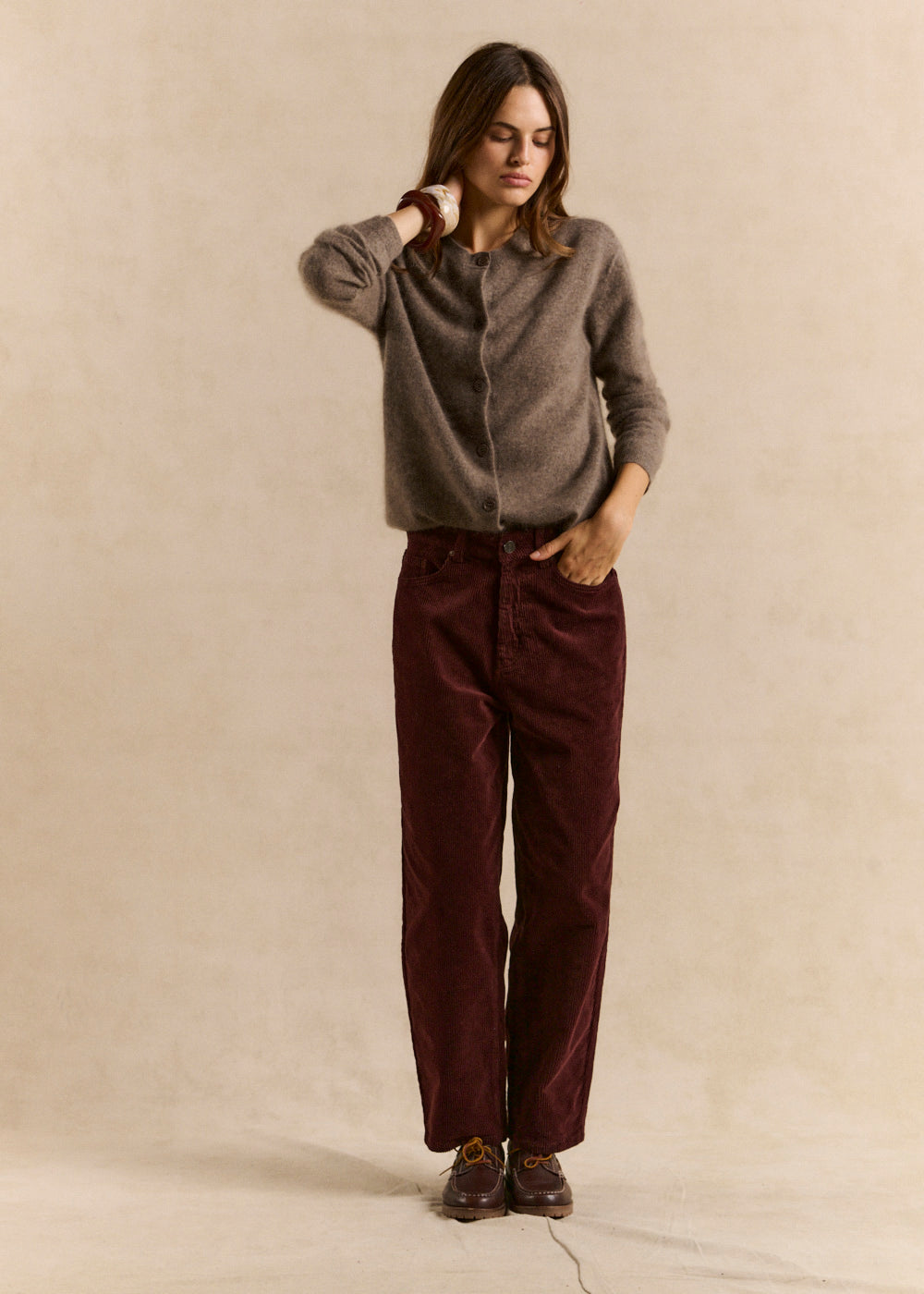 Balloon-cut velvet pants - Sud Express - 5 - Sud Express