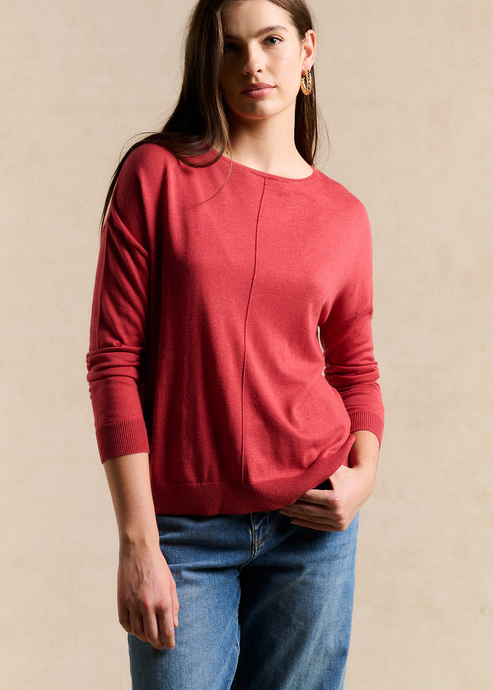 Oversized boat neck jumper - Sud Express - 5 - Sud Express