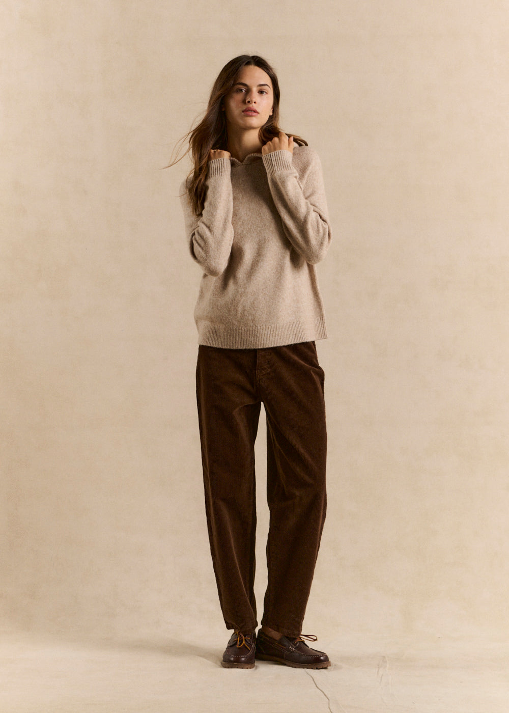 BILLYNI Balloon-cut velvet pants - 2 - Sud Express - Sud Express