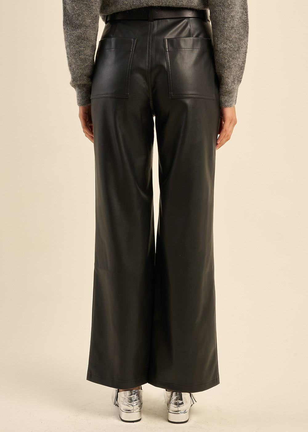 Wide-leg high-waisted trousers - Sud Express - 3 - Sud Express