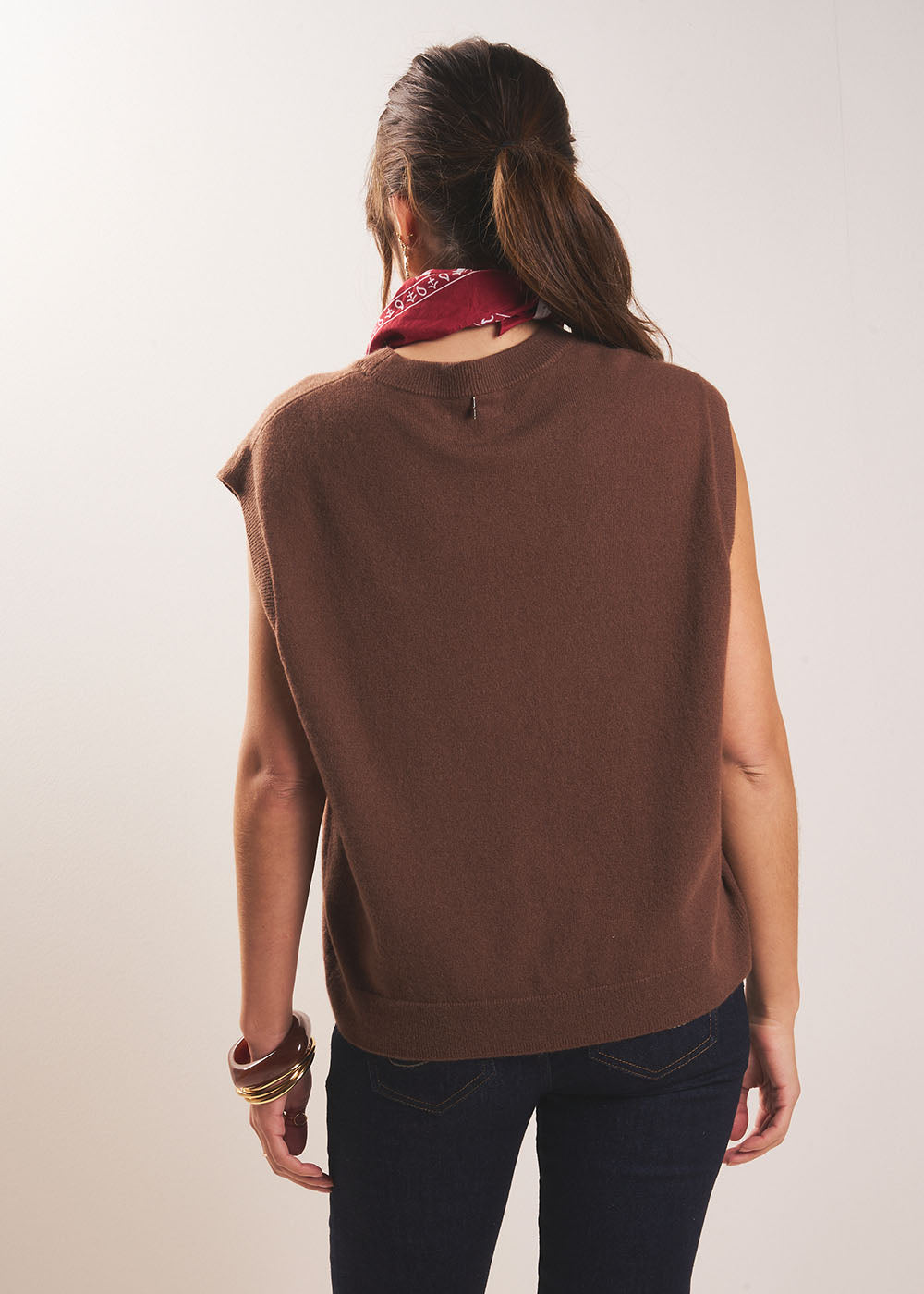 Sleeveless cashmere jumper - Sud Express - 3 - Sud Express