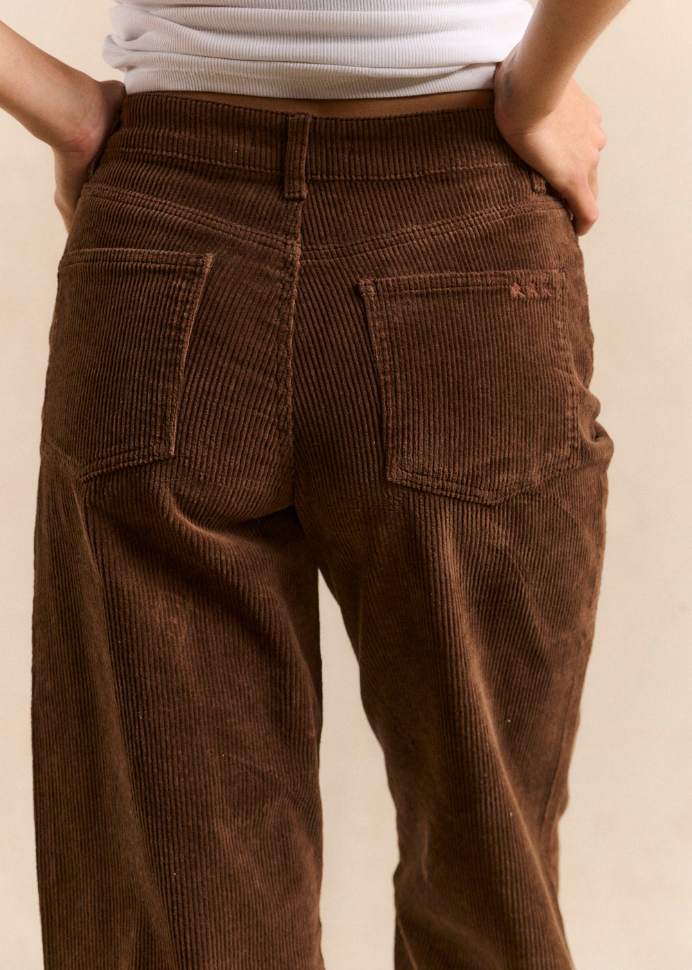 Wide leg velvet pants - Sud Express - 3 - Sud Express