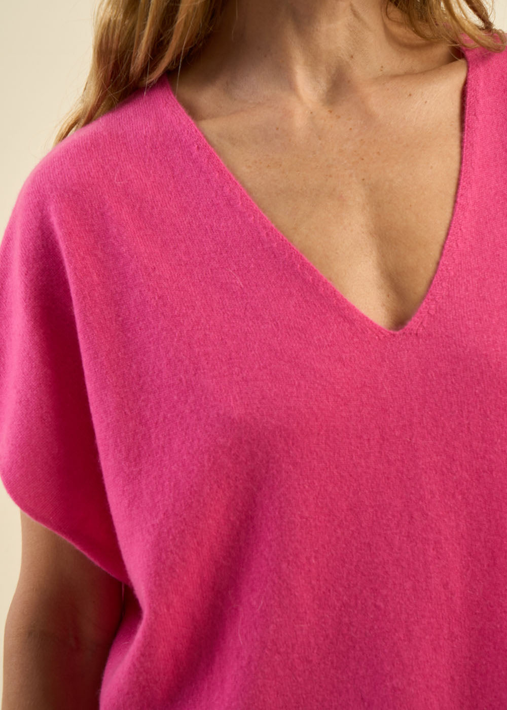 Pull manches courtes en cachemire - Sud Express - 2 - Sud Express