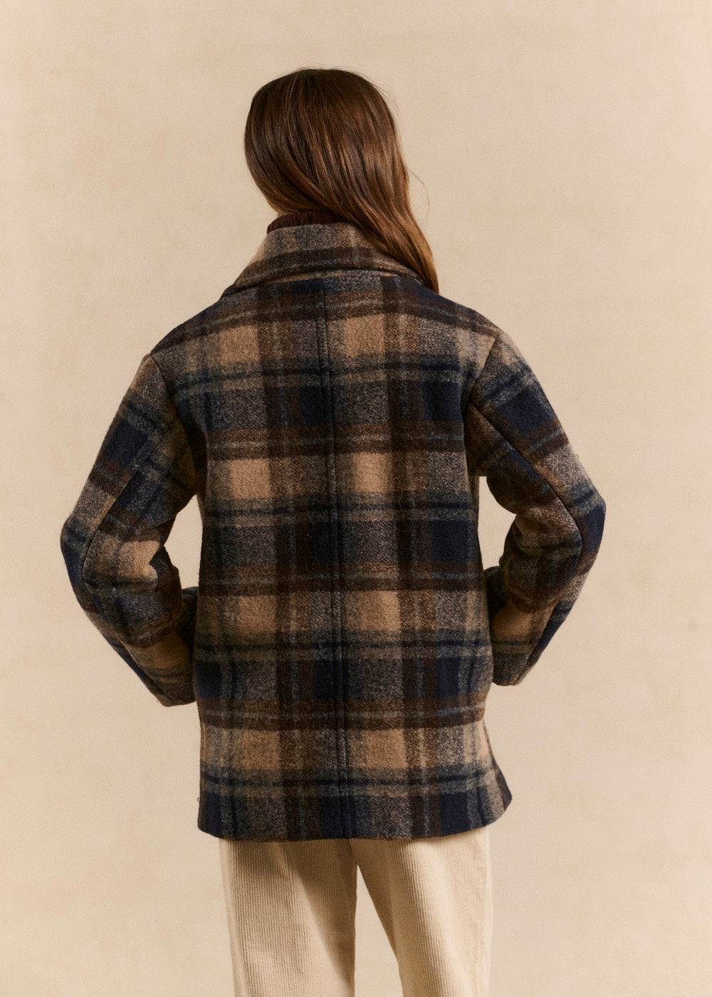 MAXENCE Short checked coat - 3 - Sud Express - Sud Express