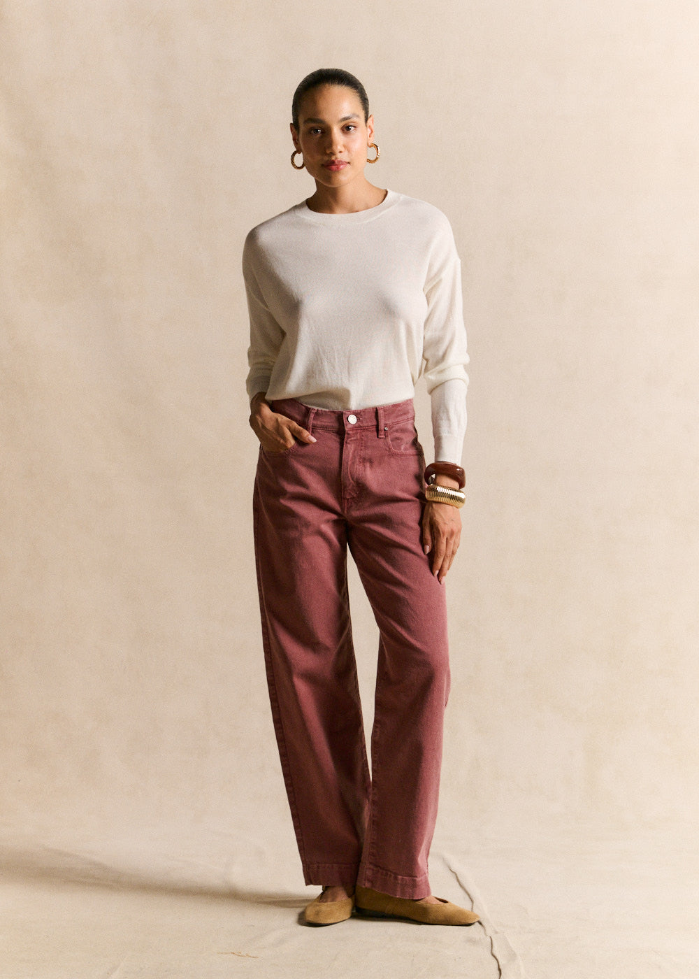 Straight-leg boyfriend jeans - Sud Express - 1 - Sud Express