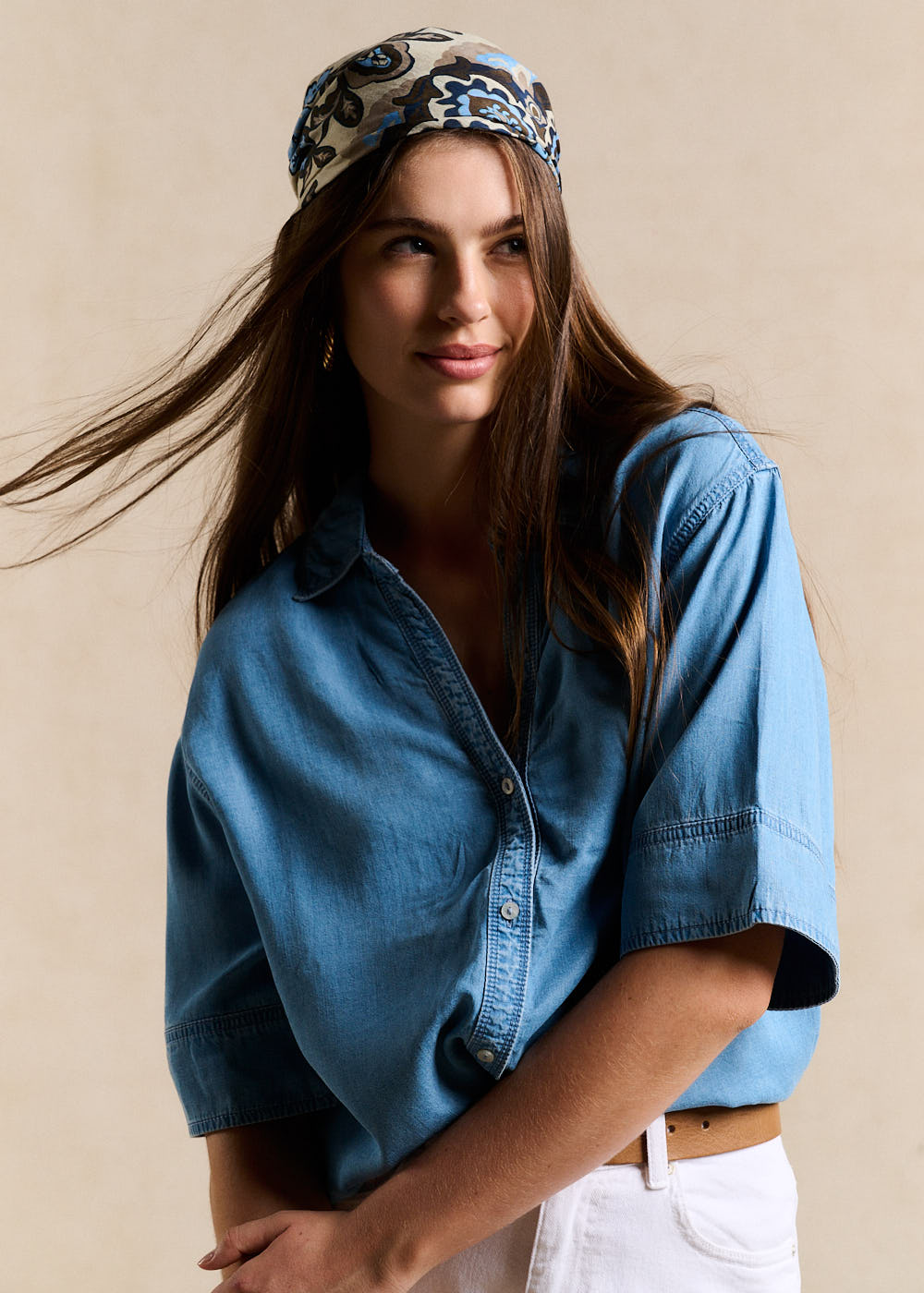 Fluid Denim Shirt - Sud Express - 4 - Sud Express