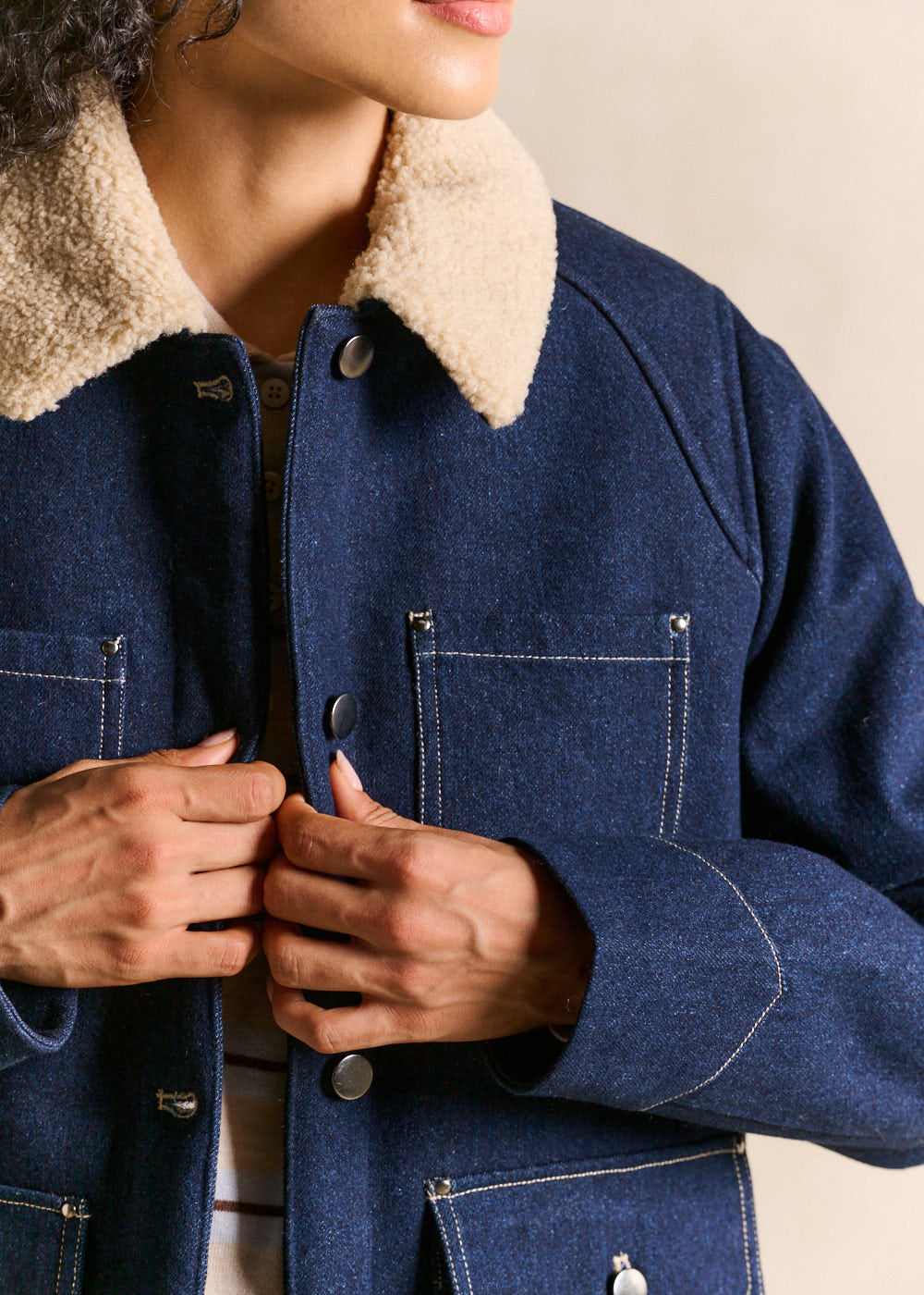 Raw denim jacket - Sud Express - 2 - Sud Express