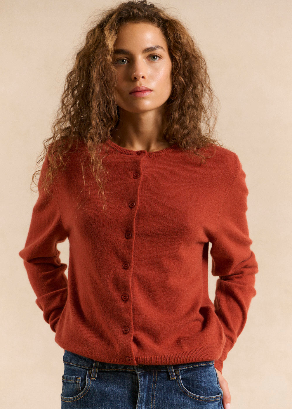 GIGYAK Buttoned cashmere cardigan, straight cut - 4 - Sud Express - Sud Express