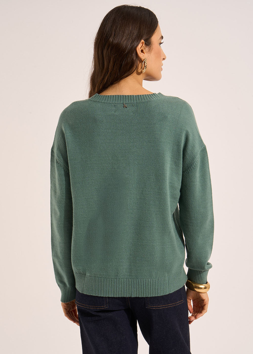 Boxy V-neck sweater - Sud Express - 3 - Sud Express