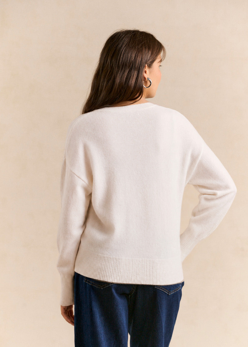 GRAMMAX Loose-fitting cashmere V-neck cardigan - 3 - Sud Express - Sud Express