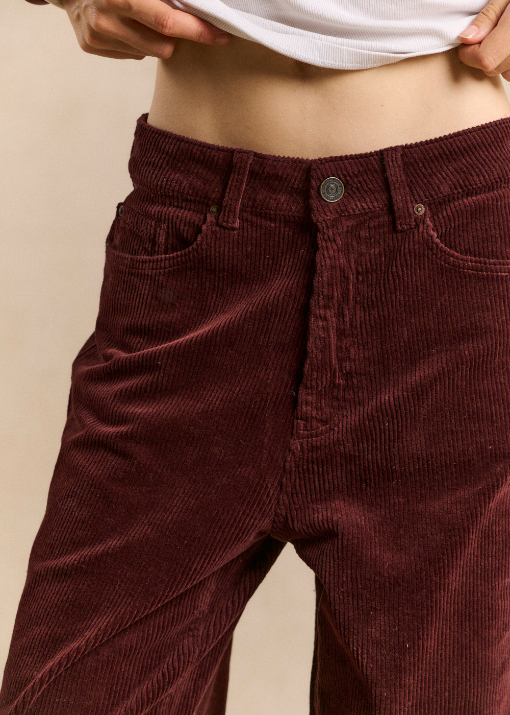 BILLYNI Balloon-cut velvet pants - 2 - Sud Express - Sud Express