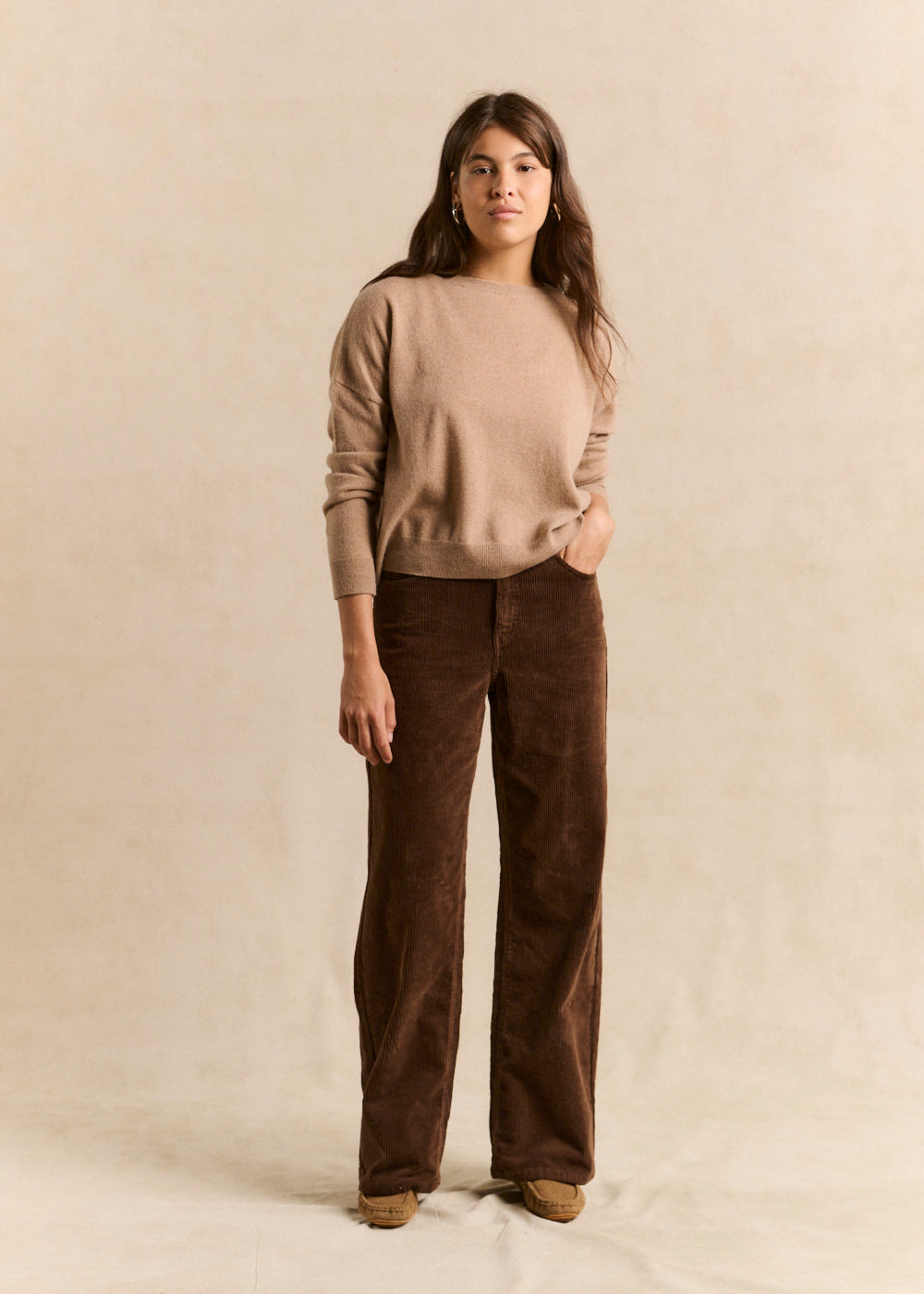 Wide leg velvet pants - Sud Express - 1 - Sud Express