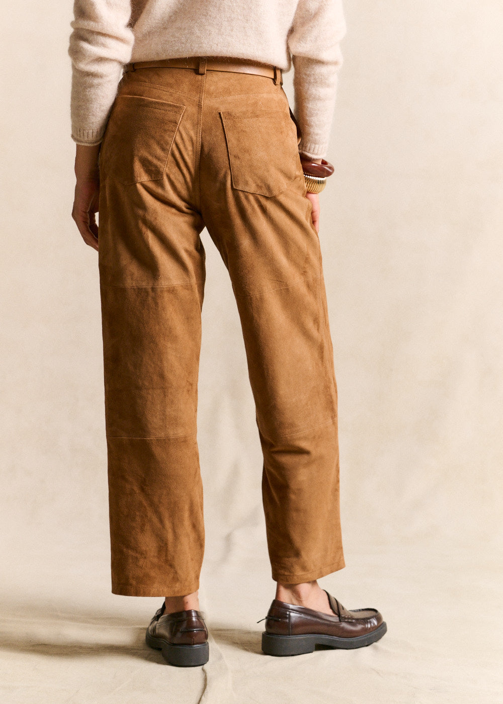 Straight-leg leather trousers - Sud Express - 3 - Sud Express