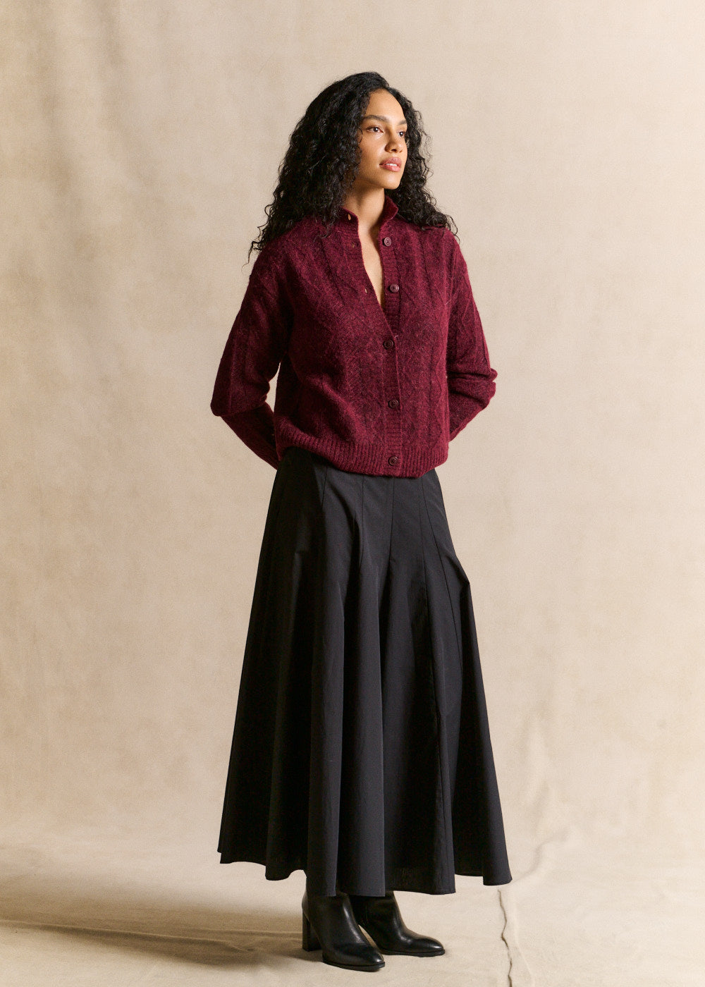 Herringbone-knit waistcoat - Sud Express - 6 - Sud Express