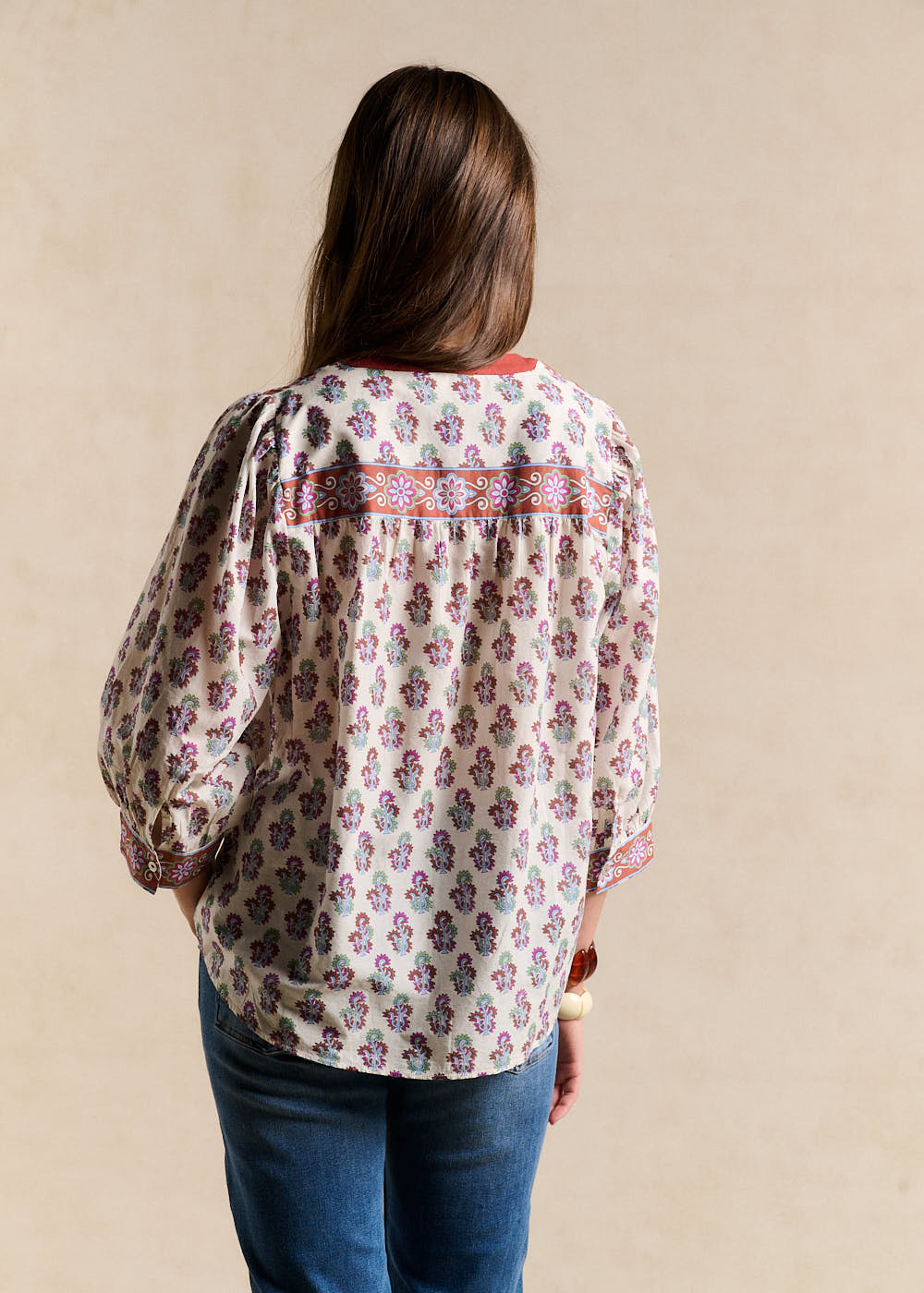 Printed blouse - Sud Express - 3 - Sud Express