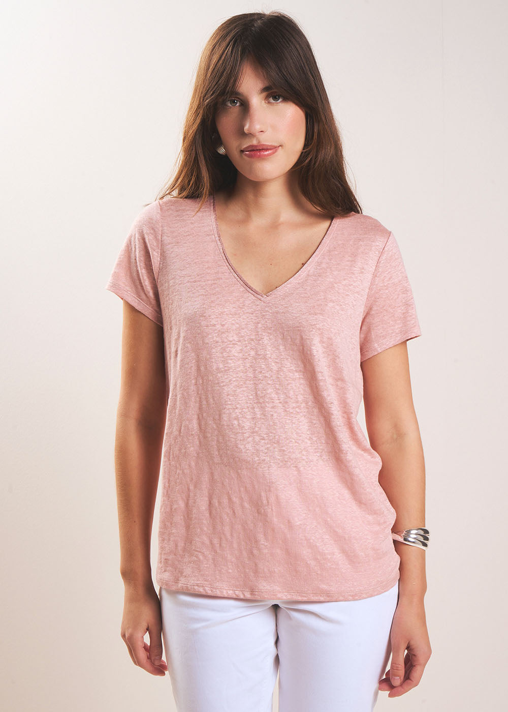 Linen short-sleeves t-shirt - Sud Express - 5 - Sud Express