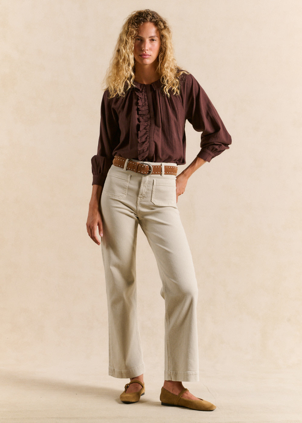 Cotton voile blouse - Sud Express - 4 - Sud Express