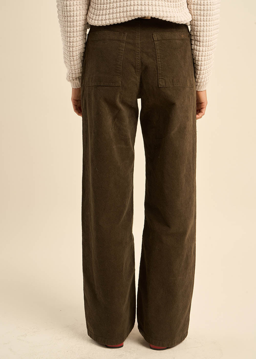 Straight-cut velvet pants - Sud Express - 3 - Sud Express
